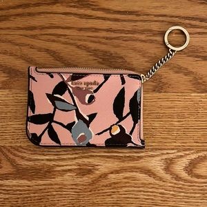 Kate Spade small wallet change purse with key ring chain